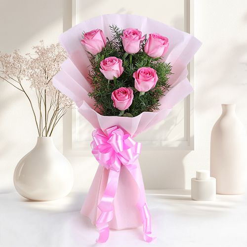 Tender Pink Rose Bouquet