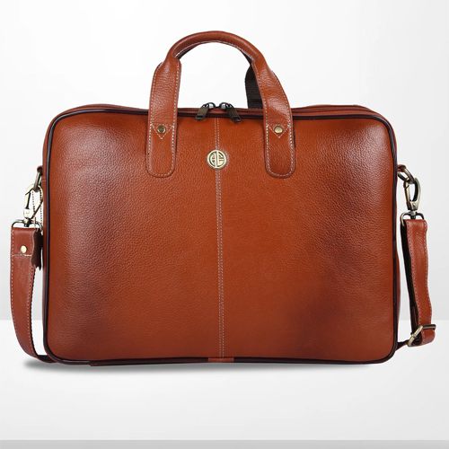 Classic Mens Leather Laptop Bag