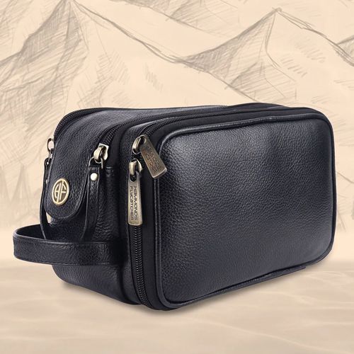 Fancy Leather Toiletry Travel Kit