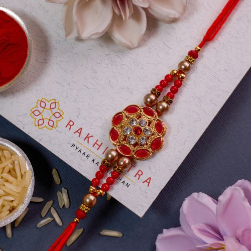 Designer Kundan Rakhi