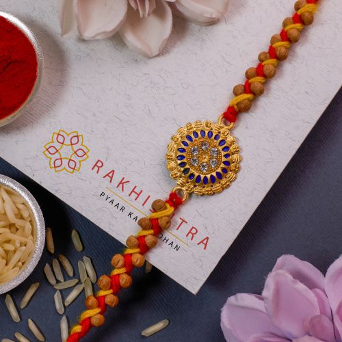 Graceful Kundan Rakhi