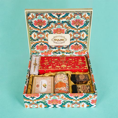 Elegant Rakhi Treat Gift Box