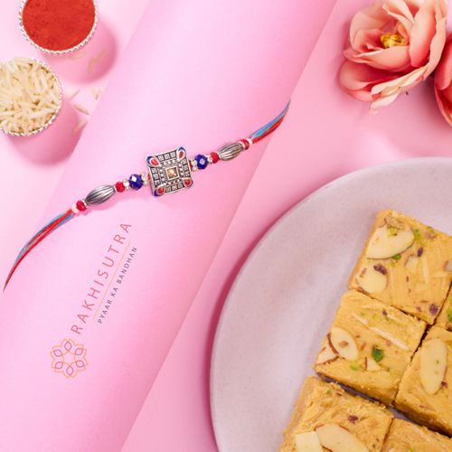 Festive Rakhi Set with Soan Papdi Treat