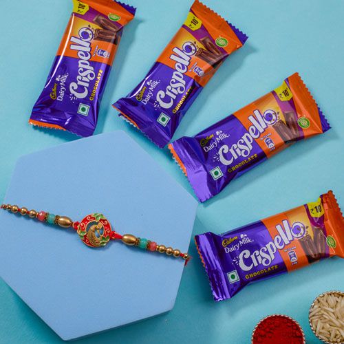 Raksha Bandhan Joy  Rakhi  N  Crispello Combo